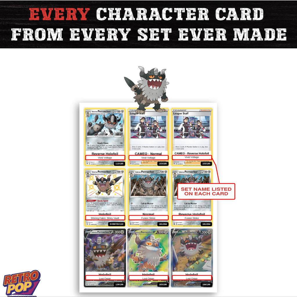 Perrserker card collection preview - every set Perrserker appears in