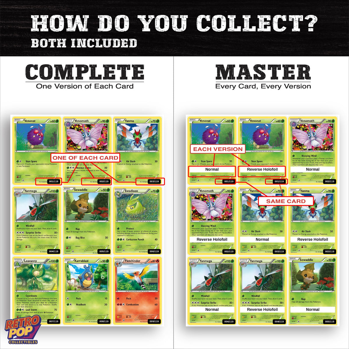Complete Set vs Master Set versions of Phantom Forces binder placeholders