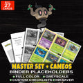 Every Phantump Pokemon card ever made - master set binder placeholders with Phantump