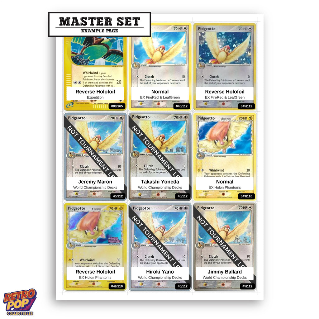 Printed Pidgeotto Pokemon placeholders in binder - real photo 1