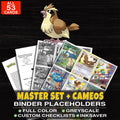 Every Pidgey Pokemon card ever made - master set binder placeholders with Pidgey