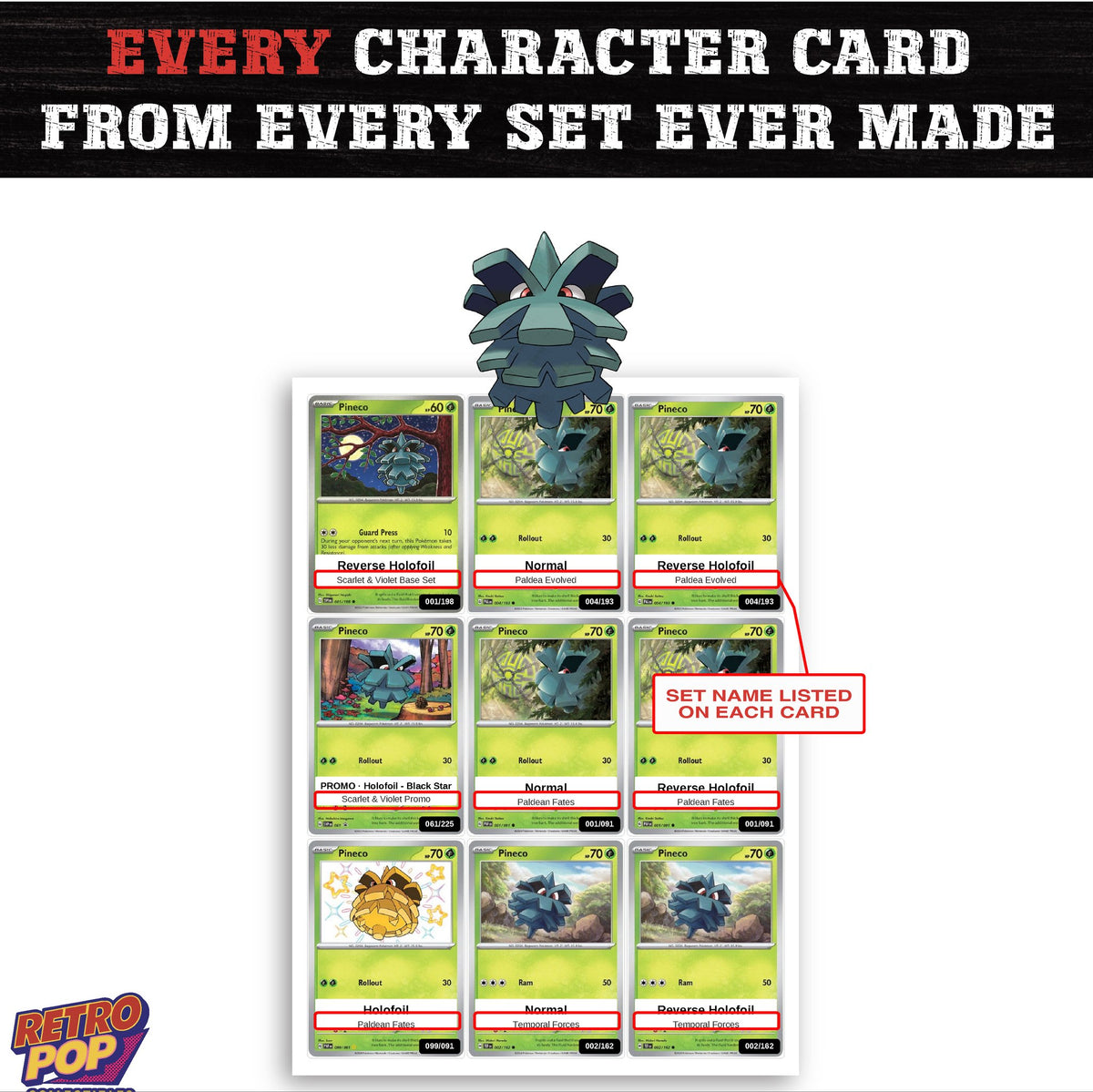 Pineco card collection preview - every set Pineco appears in