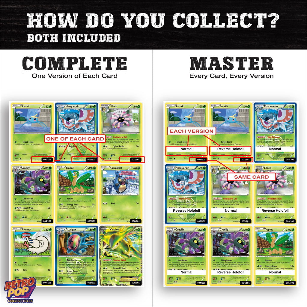 Complete Set vs Master Set versions of Plasma Blast binder placeholders