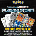 Plasma Storm Pokemon binder placeholders printable PDF - includes Charizard