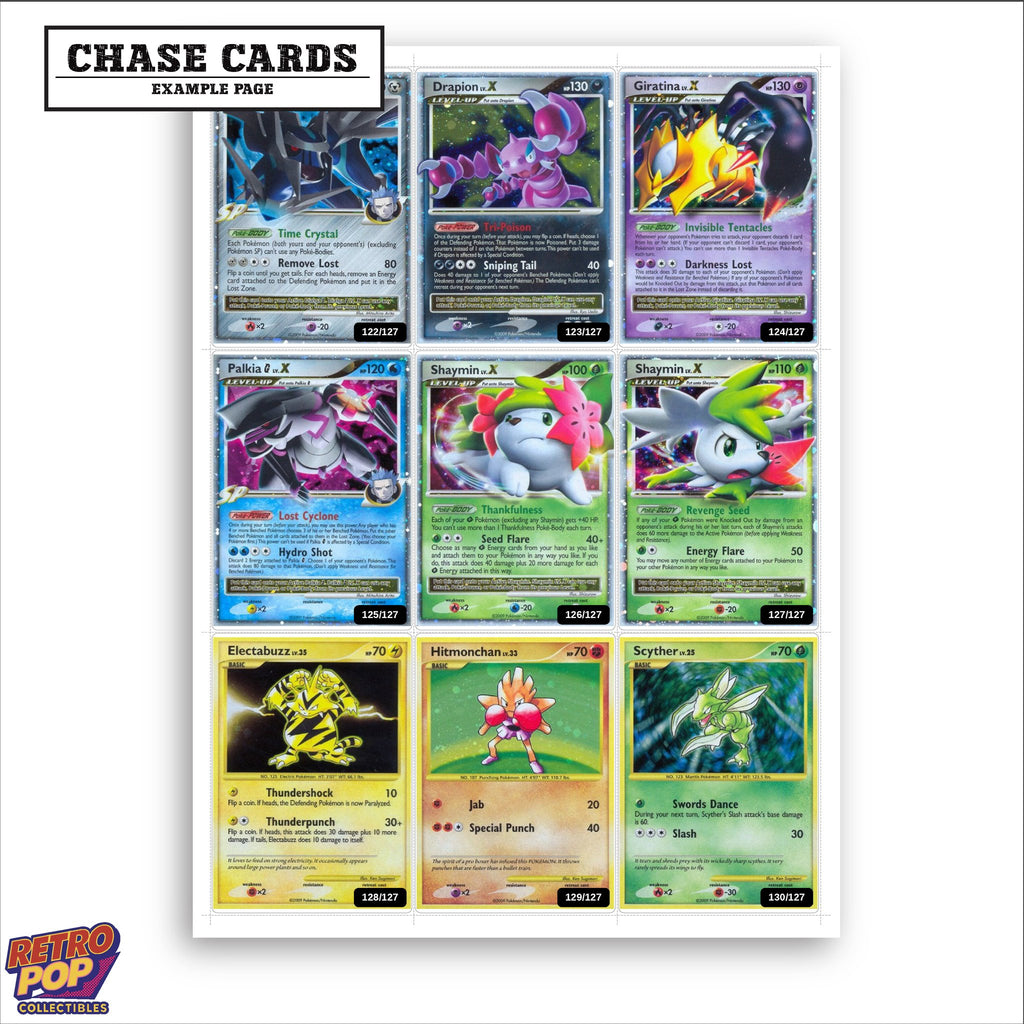 Printed Platinum placeholders in binder - real photo 2