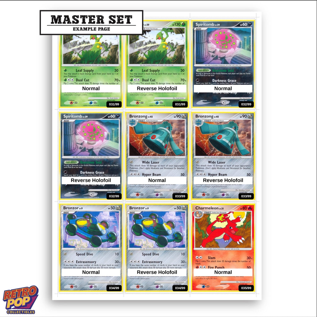 Printed Platinum Arceus placeholders in binder - real photo 3