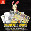 Every Plusle Pokemon card ever made - master set binder placeholders with Plusle