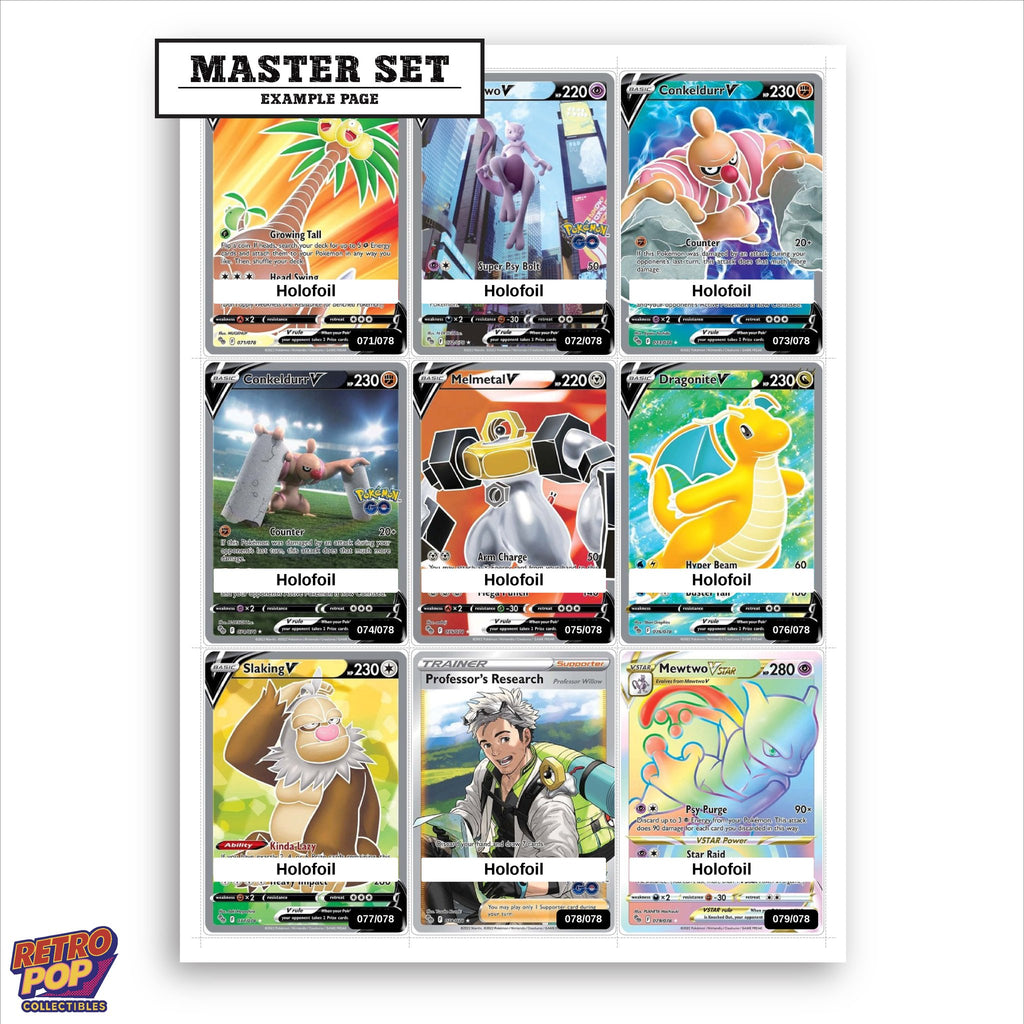 Printed Pokemon GO placeholders in binder - real photo 1