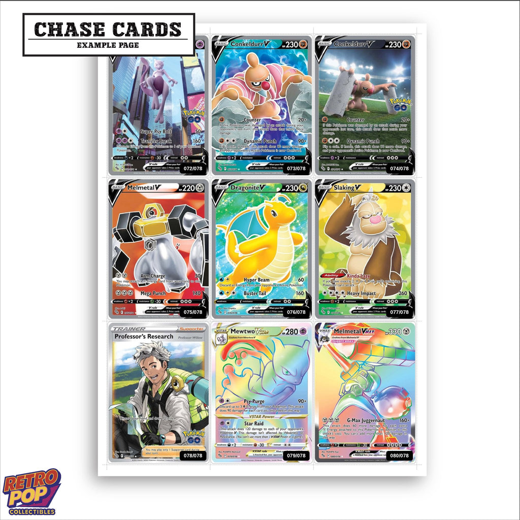 Printed Pokemon GO placeholders in binder - real photo 2