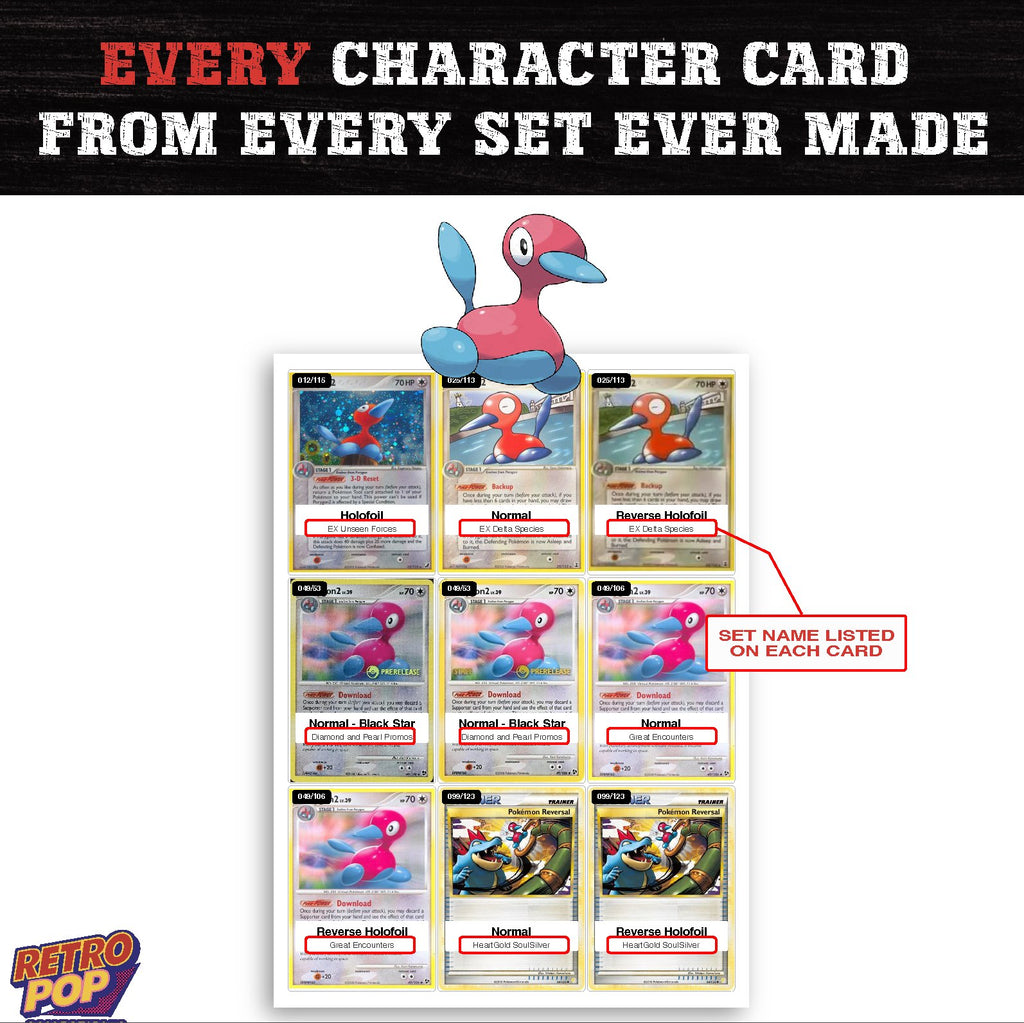 Porygon2 card collection preview - every set Porygon2 appears in