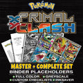 Primal Clash Pokemon binder placeholders printable PDF - includes Primal Kyogre EX (Alpha