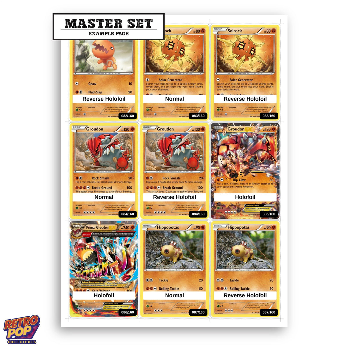 Printed Primal Clash placeholders in binder - real photo 1