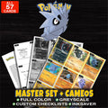 Every Pupitar Pokemon card ever made - master set binder placeholders with Dark Pupitar