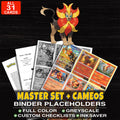 Every Pyroar Pokemon card ever made - master set binder placeholders with Pyroar