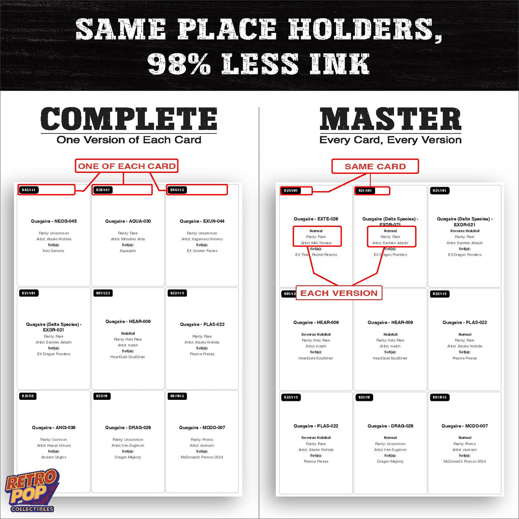 Ink saver greyscale Quagsire placeholder sheet - 98 percent less ink