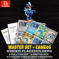 Every Quaquaval Pokemon card ever made - master set binder placeholders with Quaquaval ex