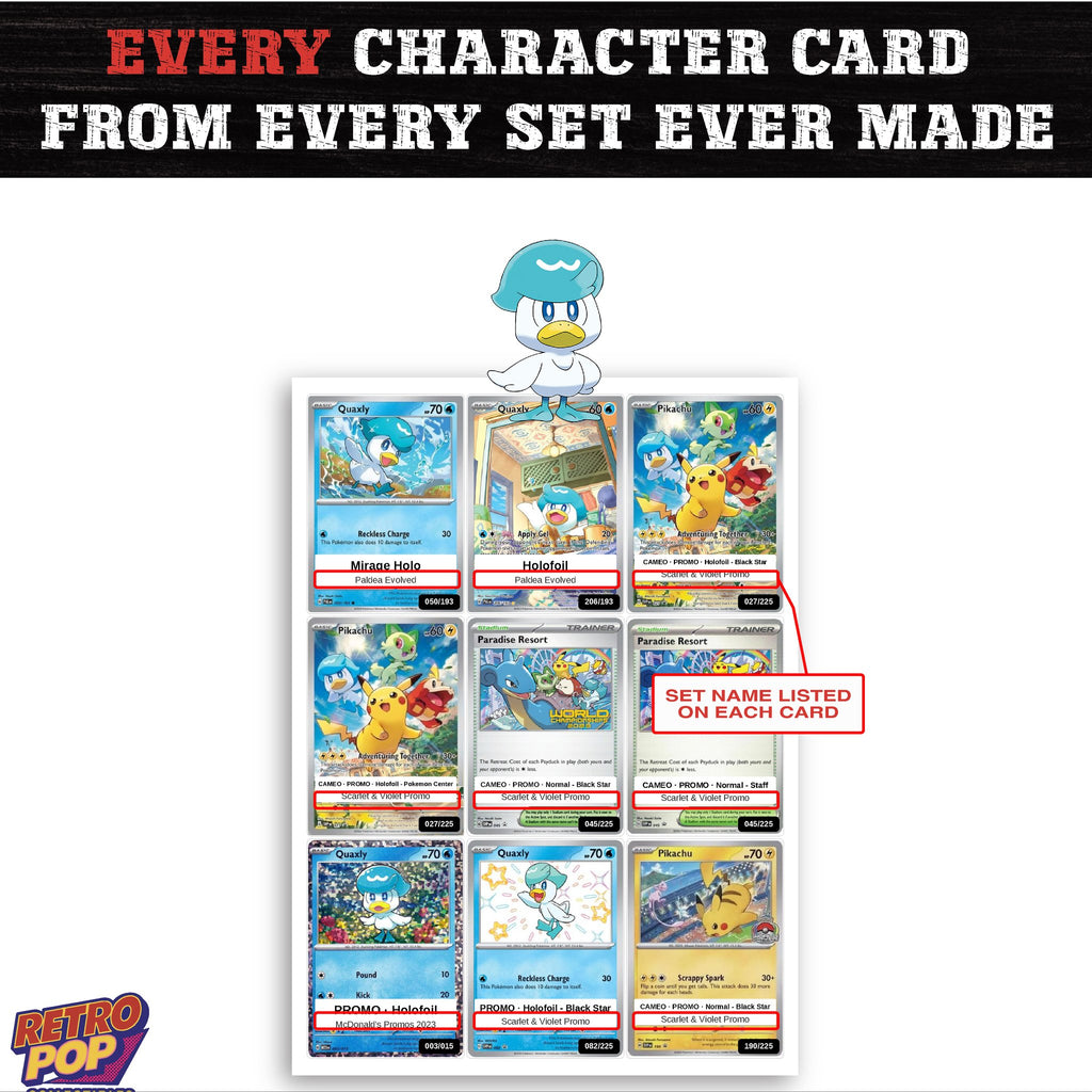 Quaxly card collection preview - every set Quaxly appears in