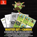 Every Quilladin Pokemon card ever made - master set binder placeholders with Quilladin