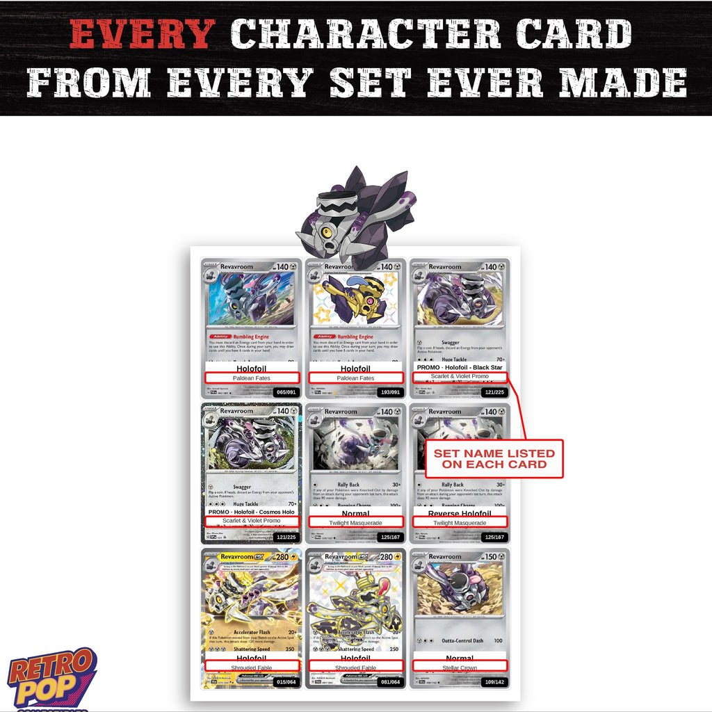 Revavroom card collection preview - every set Revavroom appears in