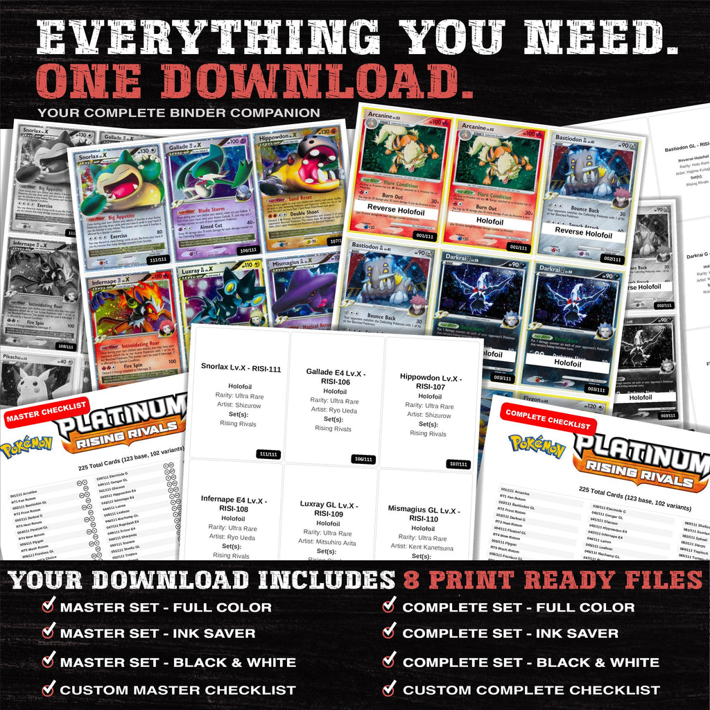 Everything included in the Rising Rivals placeholder download - 8 PDF files