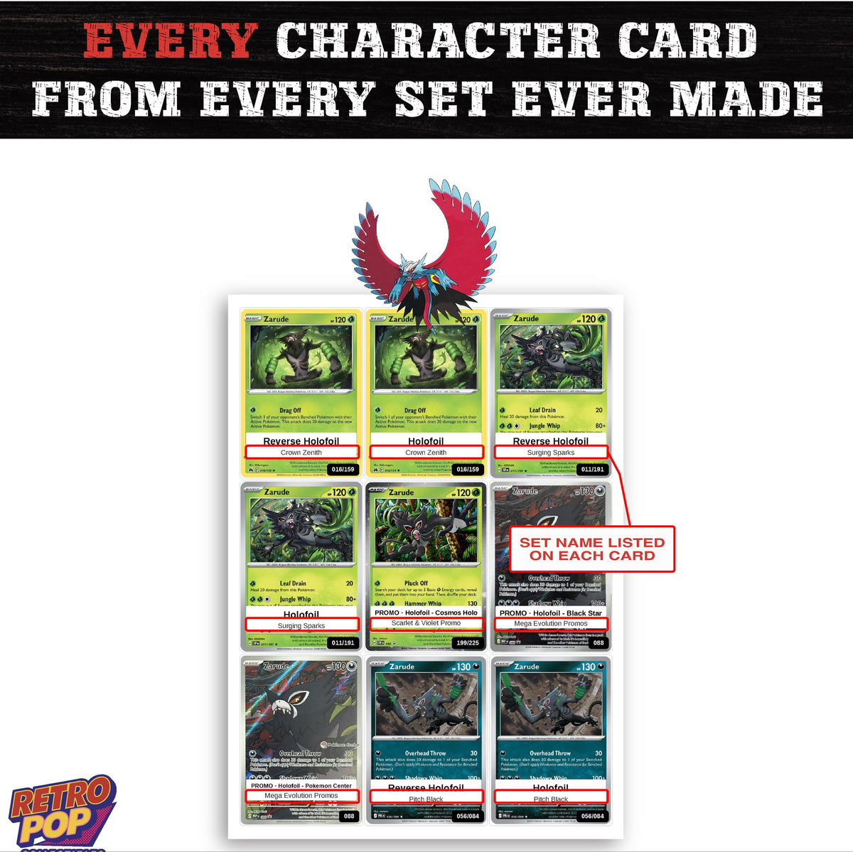 Roaring Moon card collection preview - every set Roaring Moon appears in