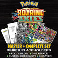 Roaring Skies Pokemon binder placeholders printable PDF - includes M Rayquaza EX (105 Full Art)