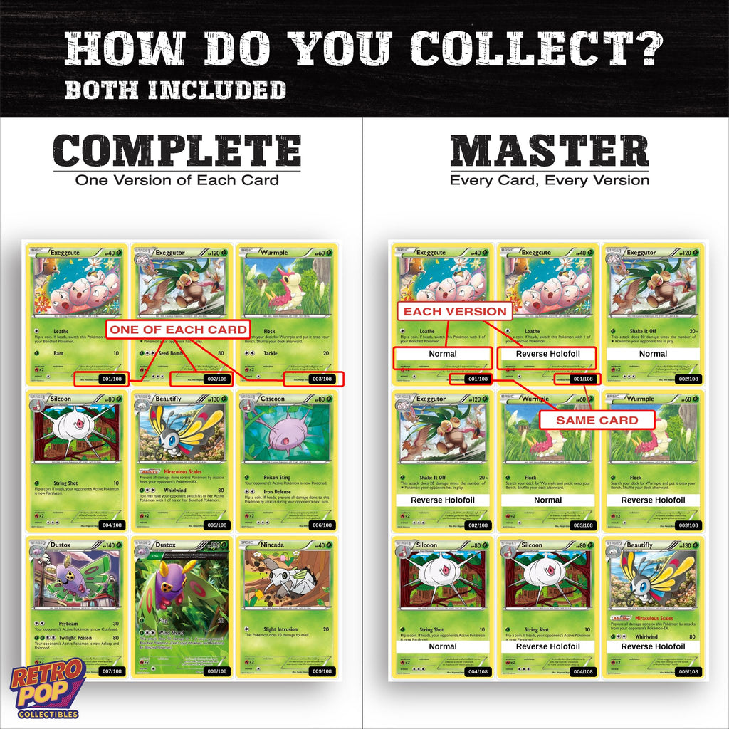 Complete Set vs Master Set versions of Roaring Skies binder placeholders