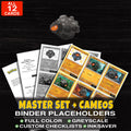 Every Rolycoly Pokemon card ever made - master set binder placeholders with Rolycoly