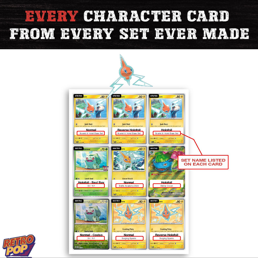 Rotom card collection preview - every set Rotom appears in
