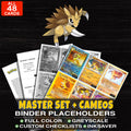 Every Sandslash Pokemon card ever made - master set binder placeholders with Brock's Sandslash