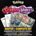 Scarlet & Violet Base Set Pokemon binder placeholders printable PDF - includes Gardevoir ex