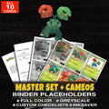 Every Scovillain Pokemon card ever made - master set binder placeholders with Scovillain
