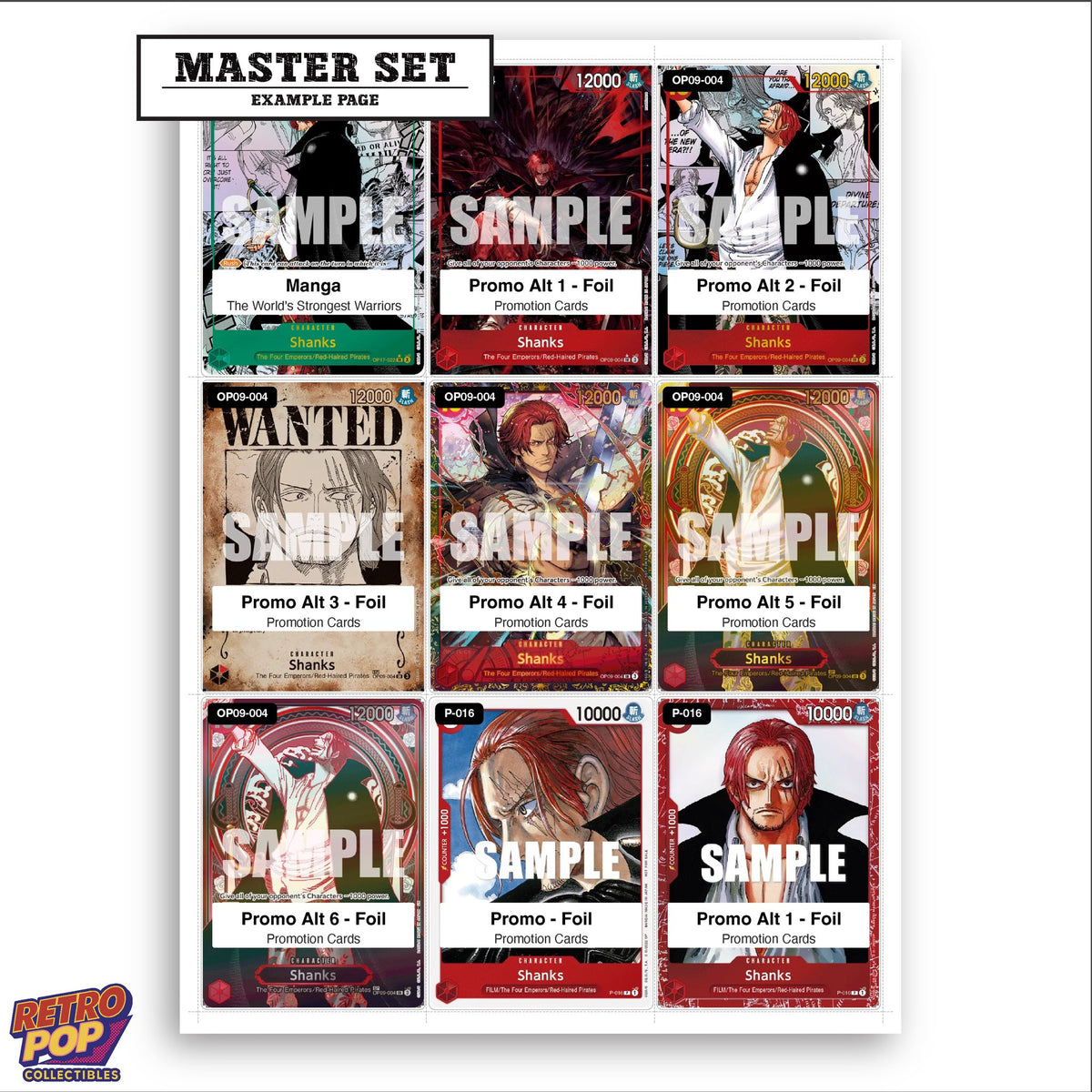Printed Shanks One Piece placeholders in binder - real photo 3