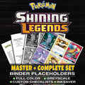Shining Legends Pokemon binder placeholders printable PDF - includes Mewtwo GX (Secret Shining)