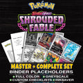 Shrouded Fable Pokemon binder placeholders printable PDF - includes Persian