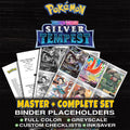 Silver Tempest Pokemon binder placeholders printable PDF - includes Lugia V (Alternate Full Art)