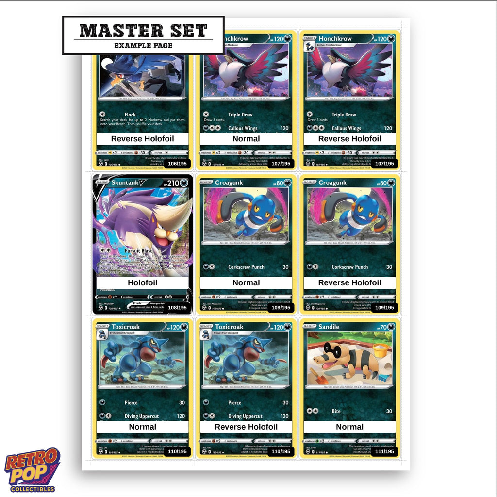 Printed Silver Tempest placeholders in binder - real photo 3