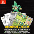 Every Simisage Pokemon card ever made - master set binder placeholders with Simisage