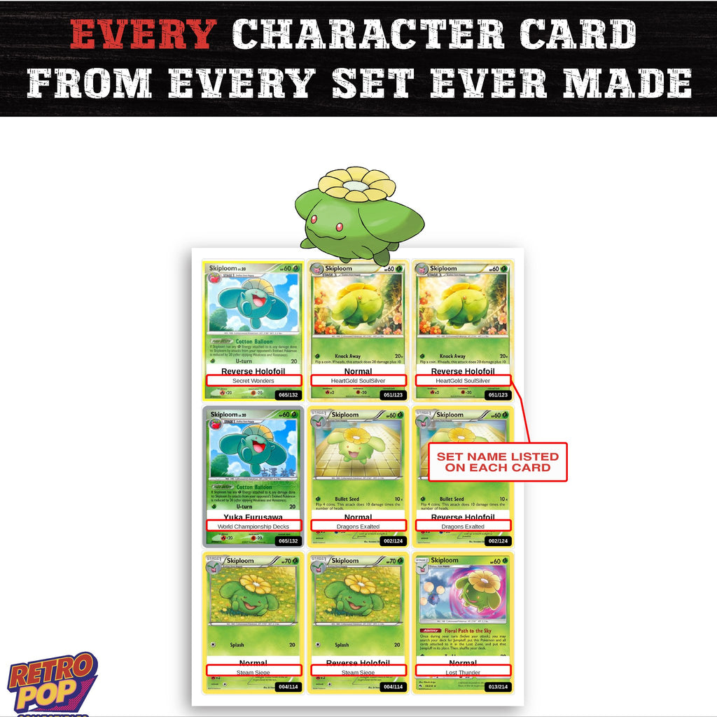 Skiploom card collection preview - every set Skiploom appears in