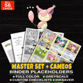 Every Skitty Pokemon card ever made - master set binder placeholders with Skitty