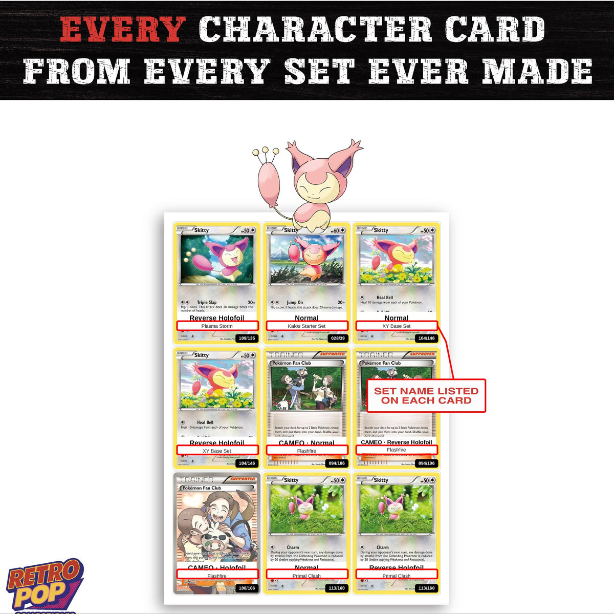 Skitty card collection preview - every set Skitty appears in