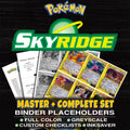 Skyridge Pokemon binder placeholders printable PDF - includes Gyarados (H10)
