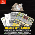 Every Slaking Pokemon card ever made - master set binder placeholders with Slaking