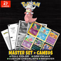 Every Slowking Pokemon card ever made - master set binder placeholders with Slowking (H22)