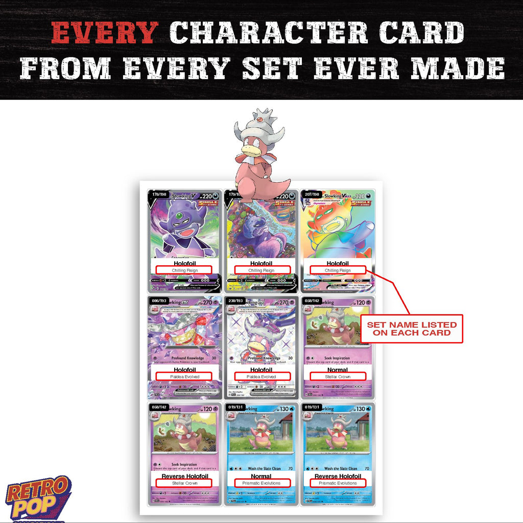 Slowking card collection preview - every set Slowking appears in