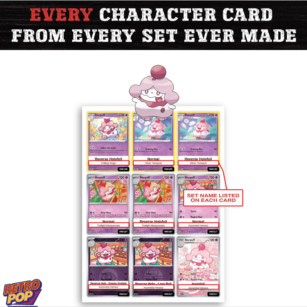 Slurpuff card collection preview - every set Slurpuff appears in
