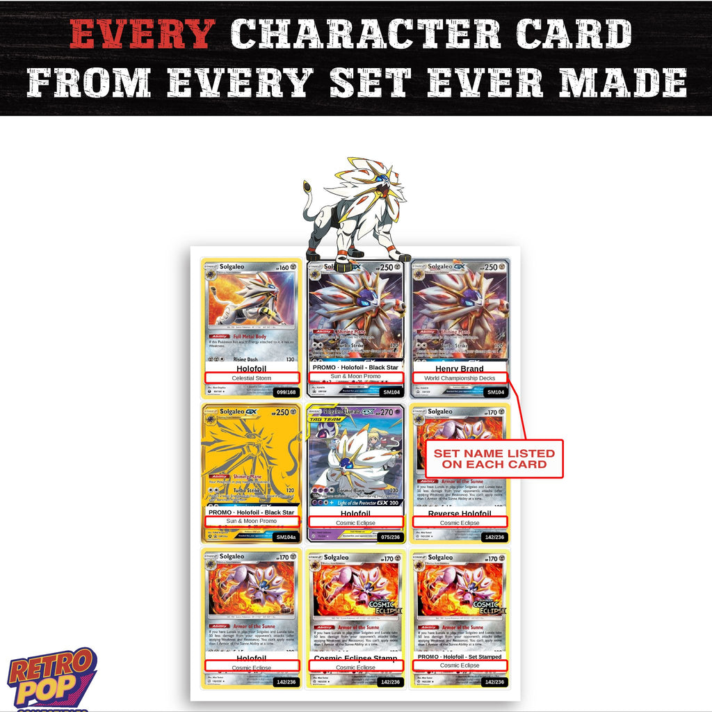 Solgaleo card collection preview - every set Solgaleo appears in
