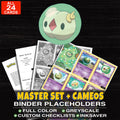 Every Solosis Pokemon card ever made - master set binder placeholders with Solosis