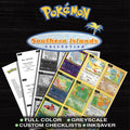 Southern Islands Pokemon binder placeholders printable PDF - includes tropical Mew