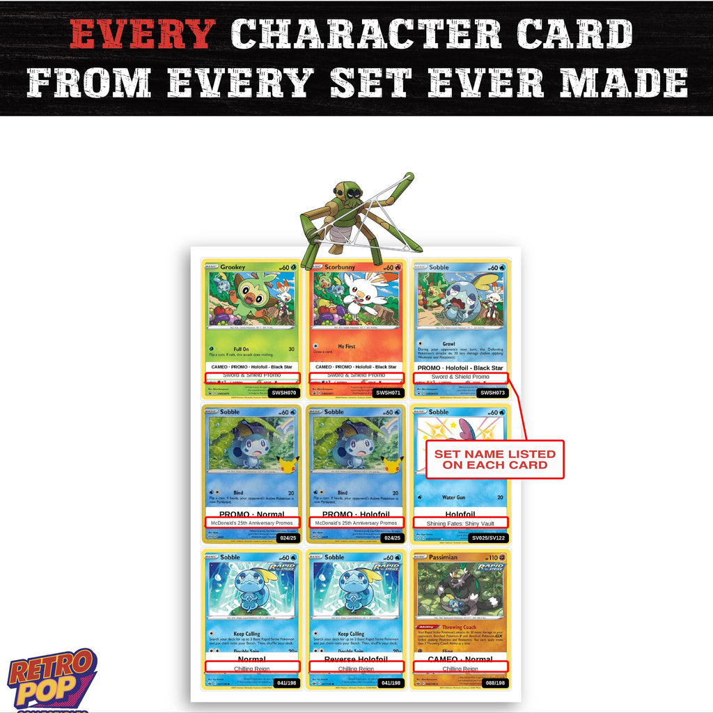 Spidops card collection preview - every set Spidops appears in